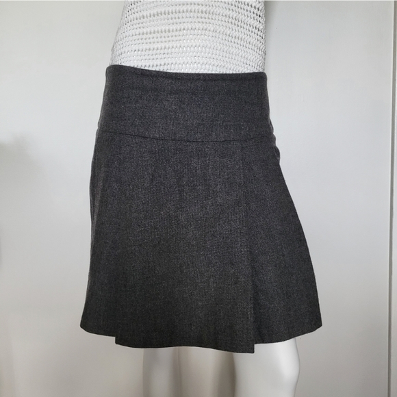 Simons Icōne Grey Pleated Skirt Size 6 - Picture 3 of 11